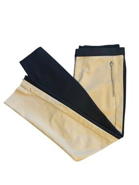 Banana Republic Two-Tone Pants with Ankle Zipper – Size 6P